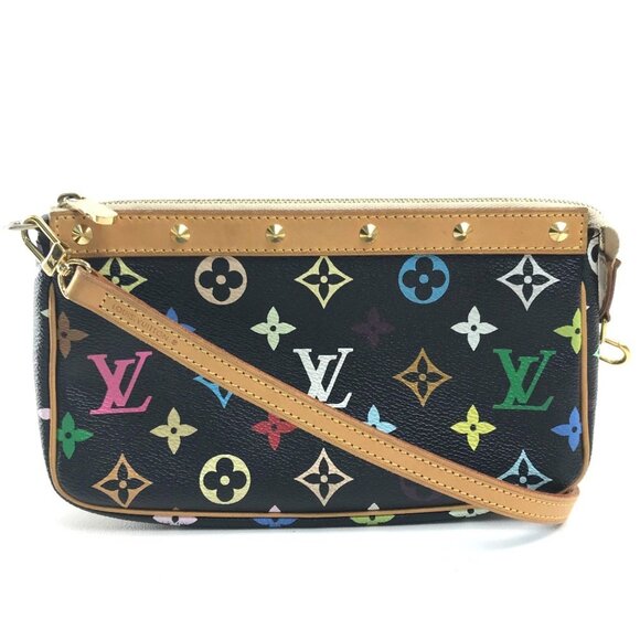 LOUIS VUITTON Black Monogram Pouch - Picture 1 of 13